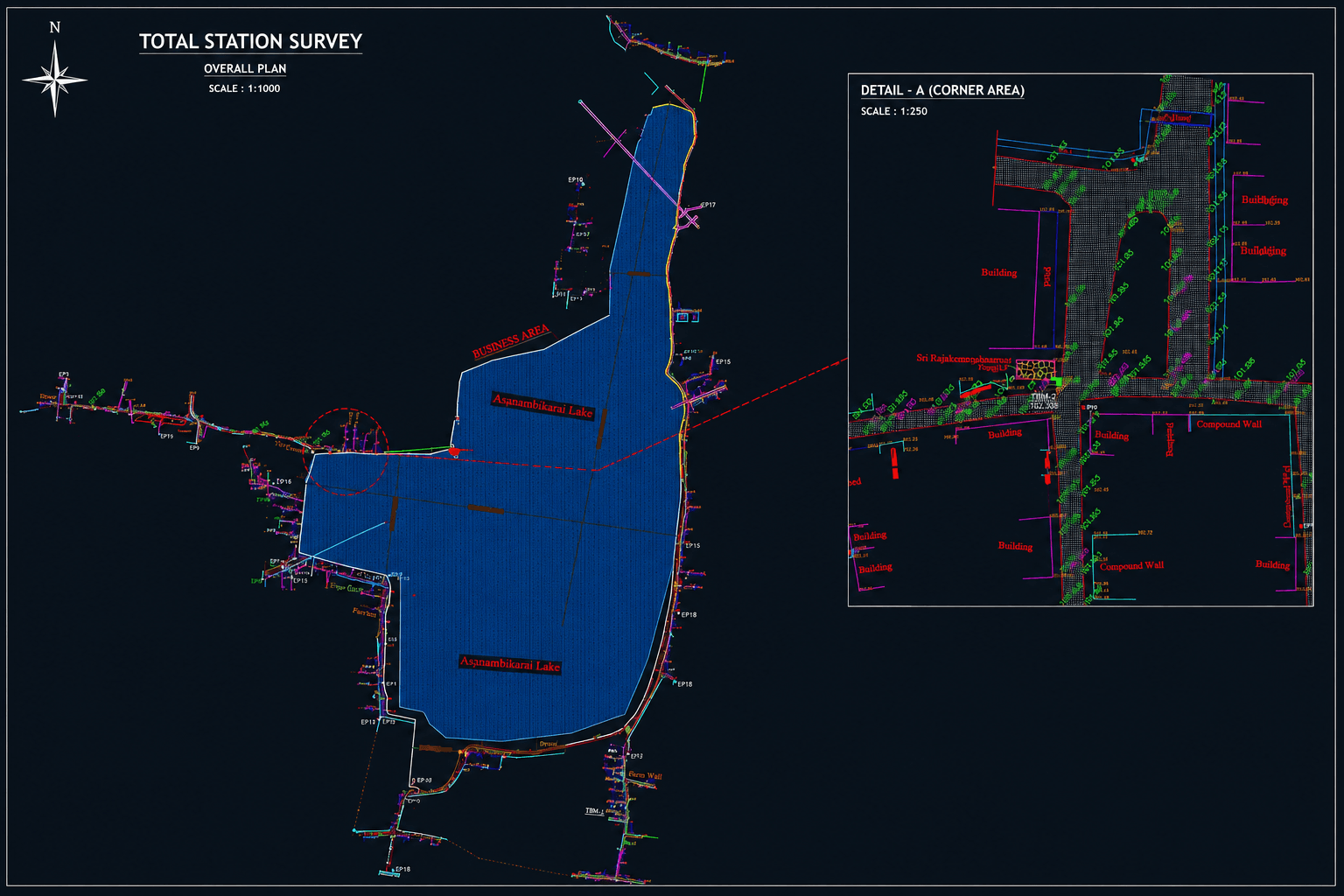 DGPS / Total Station / GPR Survey output 1